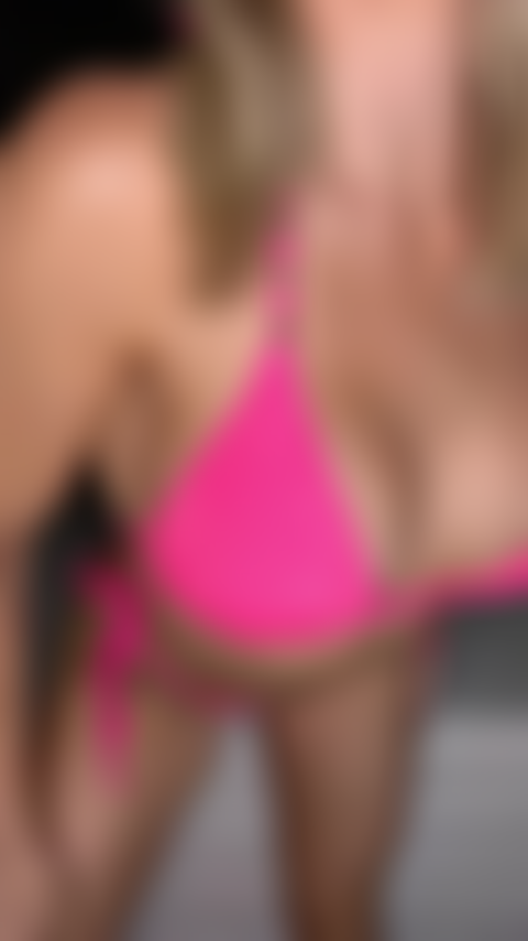 Strip out of Hot Pink Bikini